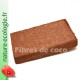 Brique de fibres de coco