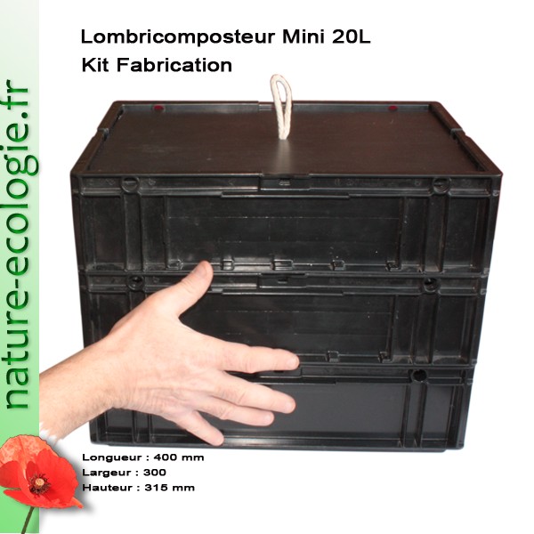 Lombricomposteur Mini 20 Litres discret et efficace